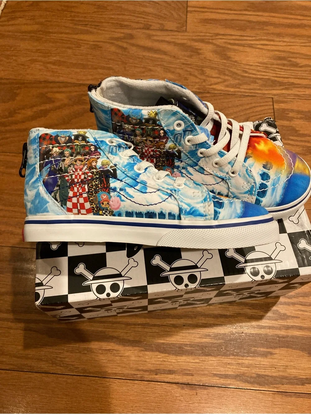 Vans Sk8-Hi Zip One Piece Punk Hazard Mule Box Art — Black & White